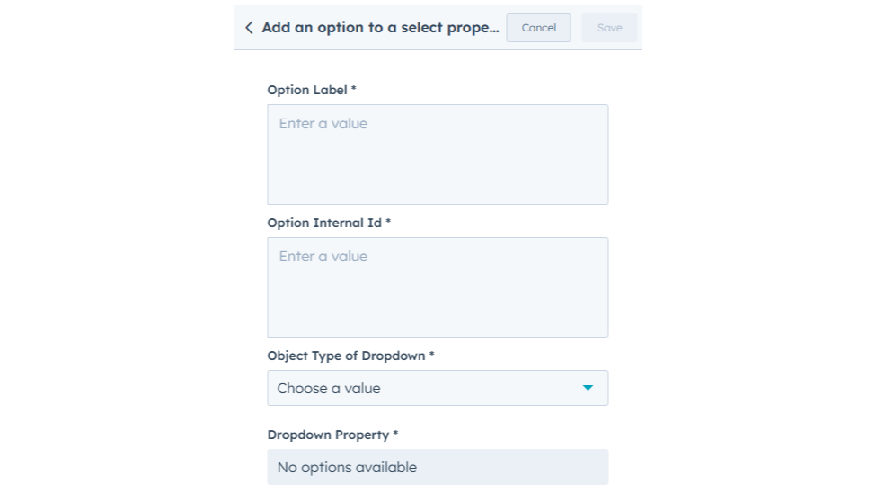 Add an option to a select property
